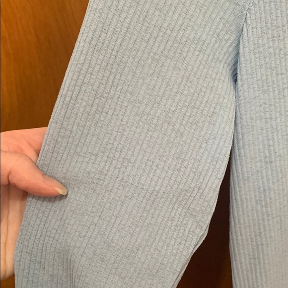 Abercrombie White and Blue Sheer Button Tops - Picture 5 of 6